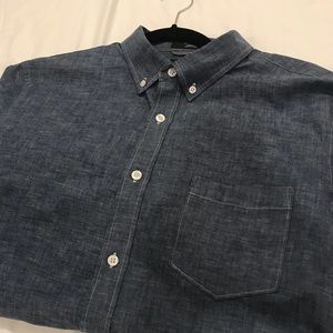Nordstrom long sleeve button down (navy blue)